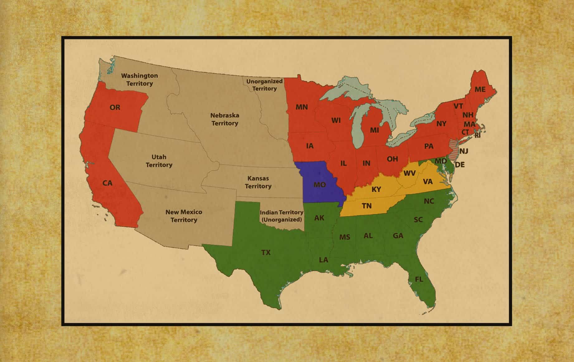 What 4 Parties Were Involved In The Election Of 1860